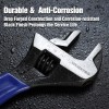 WORKPRO 8-Inch Adjustable Wrench, Cr-V Steel Wrench Metric & SAE