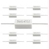 Qjaiune 10Pcs Cement Resistor 5W 0.47 Ohm Resistor, Ceramic Resistor