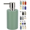 Spirella Liquid Soap Dispenser, Stoneware, Green, 7 x 7 x