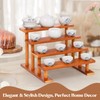3 Tier Wooden Display Riser Stand Perfume Organizer, Dessert Table