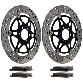 NICHE Front Brake Rotor Pad Kit for Aprilia RSV1000R Benelli TNT 1130 Tornado Tre 1130 Moto Guzzi Corsa MGS-01