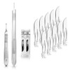 May Scalpel Blades Set - 10 Sterile Disposable Blades (Figure