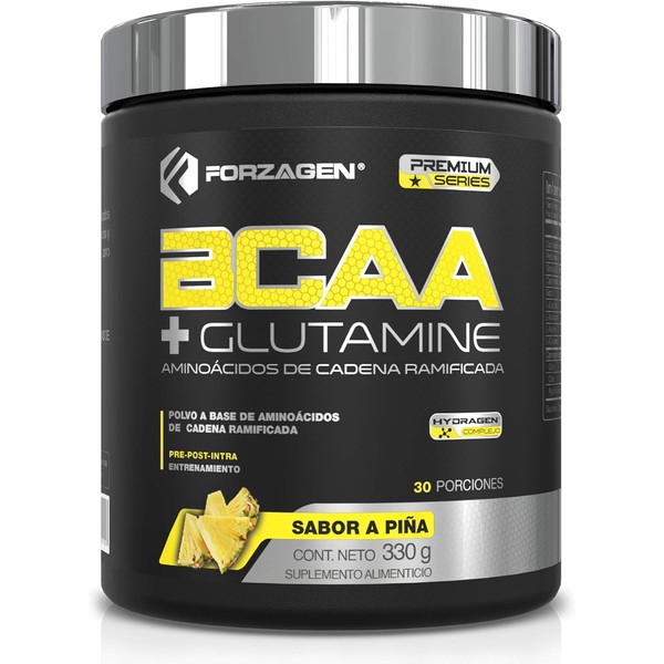 Forzagen | Aminoácidos BCAA + Glutamine | 8 g de