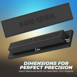 Rapid Reveal - Trim Reveal Tool - 1/4" Trim Gauge - Door Reveal Marking Tool - Durable ABS Plastic - Accurate Jamb Marking - Finish Carpentry & Woodworking Tool - Made in the USA (1/4 Inch Spacer)
