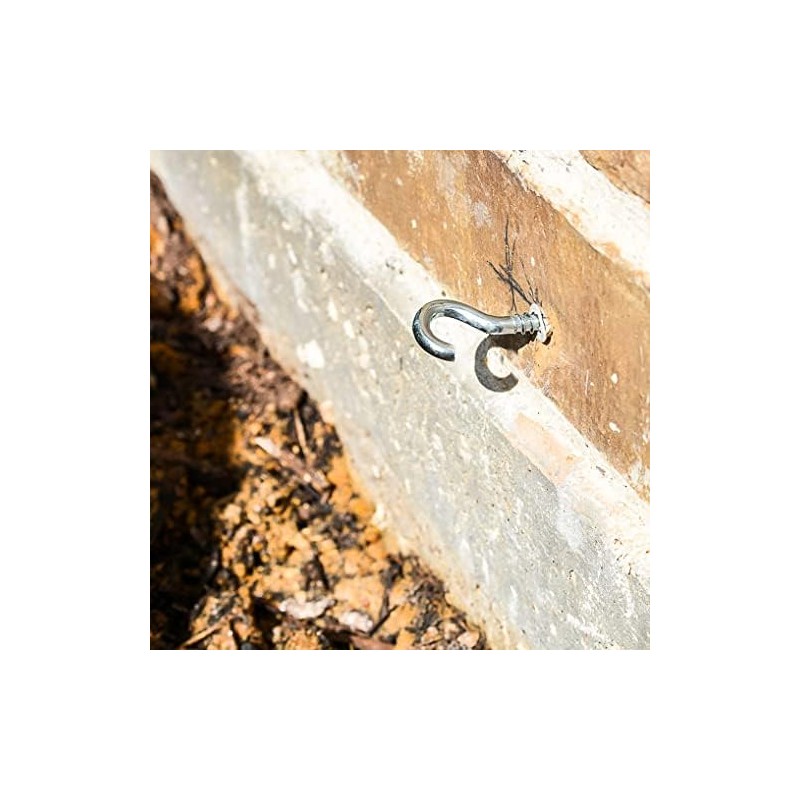 Keple C-shaped Hook Screws with Dowels 12/7.5X97, Eye Screws, Self