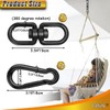 Gelury 2+1 Heavy Duty 304 Stainless Steel Swing Swivel Ring,