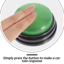 Toyvian Zumbador De Juego De 4 Uds Zumbadores De Respuesta para Espectáculo De Juegos con Botón De Espectáculo De Sonido De Alarma De Luz para Niños Y Adultos Juego De Pelea Familiar