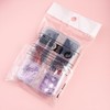 ZASKHLD 3D Heart Nail Art Glitter Sequins Holographic Laser Black