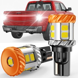 GloDrv [2025 Upgrade] 921 912 Led Bulb Reverse Light Fit for Ram 1500/1500 Classic 2500/3500 6500k 360°Cool White Light T15 W16W Reverse Lights Replacement Plug and Play, Pack Of 2