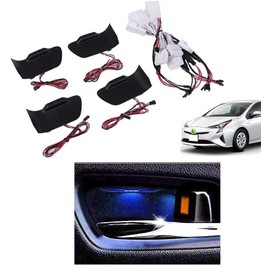 Prius 50 Series Early and Late Edition Inside Door Handle LED 4-Piece Set Doorknob Light Illumination Interior Panel Lamp KnightraidB KRB139 (Blue)