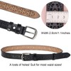 Women's Leather Belt for Dress Jeans Pants Ladies Girls Waist