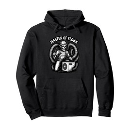 Master of Flows HVAC Skeleton Design for Cooling and Heating Pullover Hoodie