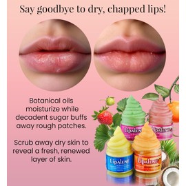 Lipalene HoneyLuxe Exfoliante para labios y cutículas 100% natural (2 oz, Creamsicle Orange)
