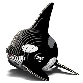 Eugy Orca Killer Whale 3D Puzzle, 25 Piece Eco-Friendly Educational Toy Puzzles for Boys, Girls & Kids Ages 6+