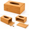 Bamboo Tissue Box Holder for Home and Office – Natural
