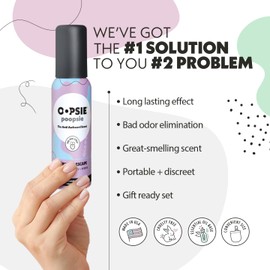 OOPSIE POOPSIE Lavender Escape Before & After You Go Toilet Spray 2oz 4-Pack Gift Set - Portable Odor Eliminator