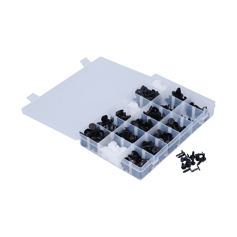 415pcs Car Retainer Clips Auto Plastic Fasteners 18 Kinds Push