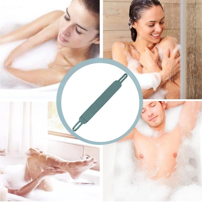 Lovgrin 1PCS Blue Back Scrubber for Shower,Body Exfoliator Helps Back