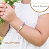TOLOWOBK Baptism Gifts for Girl Kids Cross Bracelet Baptism Bracelet