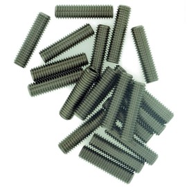 M2.5 (2.5mm x 12mm) Hex Socket Grub Screw (Flat Point) - Stainless Steel (A2) (Pack of 20)