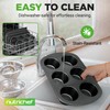 NutriChef 6-Piece Toaster Oven Bakeware Set, Compact Non-Stick Stackable Baking