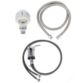 Salon Shampoo Bowl Faucet Sprayer Kit with 120cm Hose Brush Head Mixing Valve Salon Basin Sprayer Set