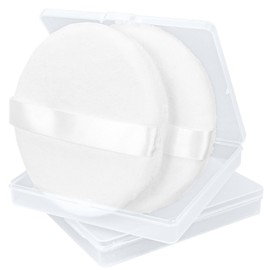 WSYUB Powder Puff, 4.33’’ Powder Puff for Body Powder,Large Body Powder Puff,Body Powder Puff and Container