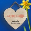 Global Designs Dydd Santes Dwgnwen Hapus Valentines Welsh Love Spoon