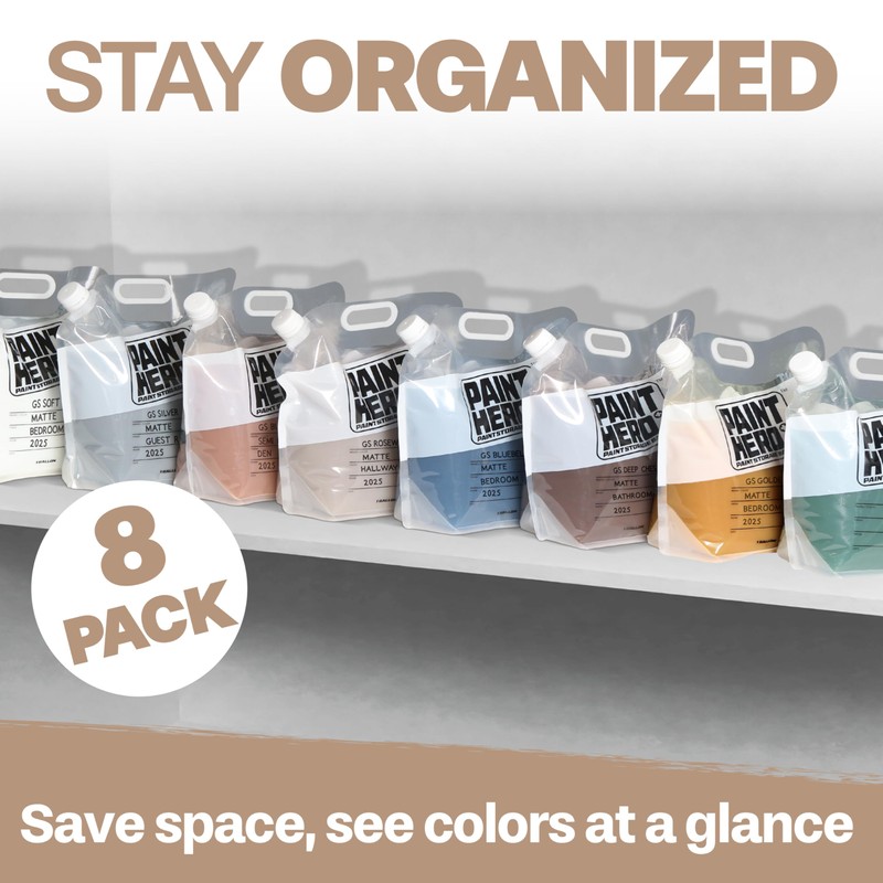 GoSports Outdoors Paint Hero 8 Pack Paint Storage Bags -
