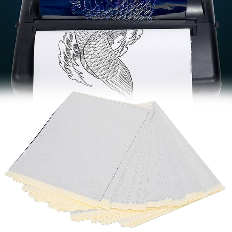50pcs Transfer Paper 4 Layers A4 Portable Tattooing Thermal Transfer