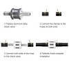 Fuel Check Valve, 6 mm Aluminium Valve Check Valve, Backflow