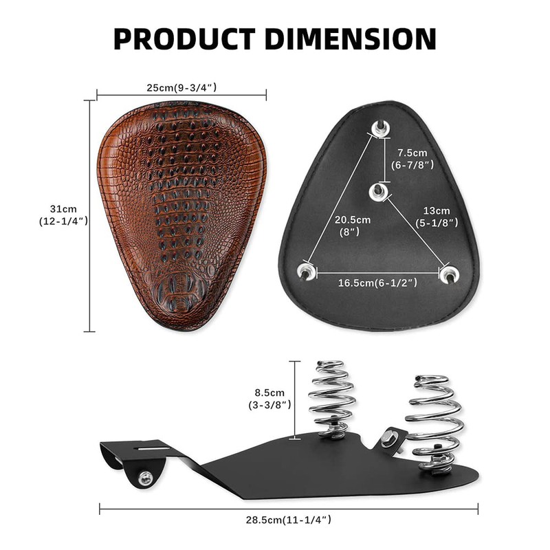Bobber Motorcycle Solo Seat Compatible With Sportster XL 1200 883