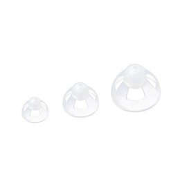 TopHomer 1/2 pieces ear pieces / shields for hearing aids, S/M/L open domes, 3 sizes to choose from