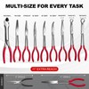 Alwalkee 9-Piece Long Reach Pliers Set, 11-Inch Carbon Steel Needle