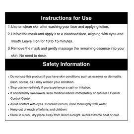 Quality 1st Queen's Premium Rescue Facial Sheet Mask 4 Pieces - Moist Blotting Paper Set