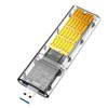 Transparent TYPEC Gen1 SSD Enclosure M.2 NGFF State Hard Drive
