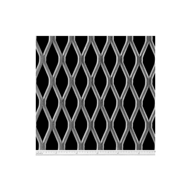 Steel Expanded Metal Sheet Flattened (3/4#9) .110" Thick x 24"
