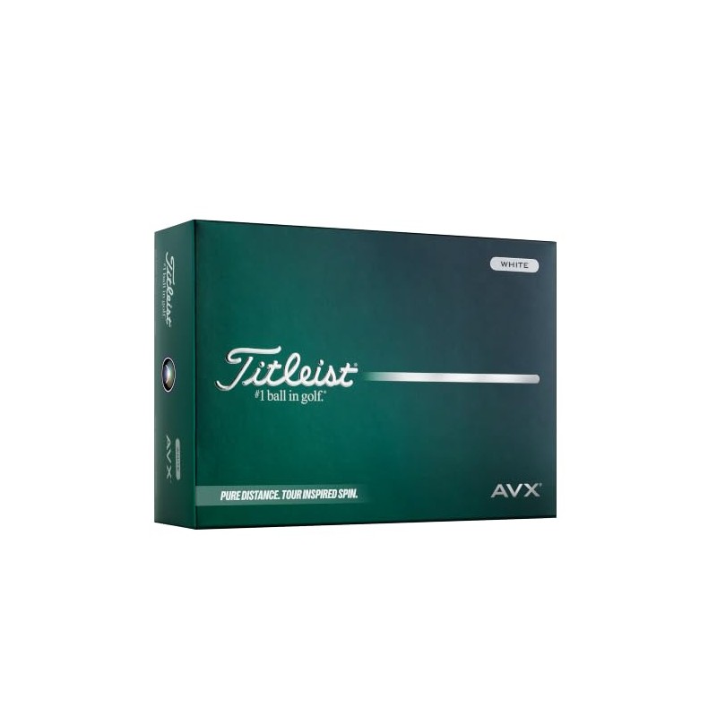 Titleist AVX Golf Ball, Pack of 12, White, Numbers 1-4
