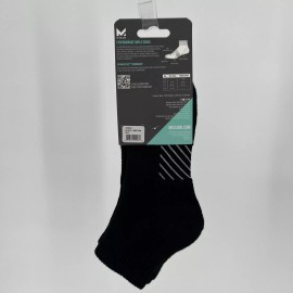 Mission Black Performance Ankle Socks sz M Mens 6-8/Womens 6-12 Pack of 2 Pair