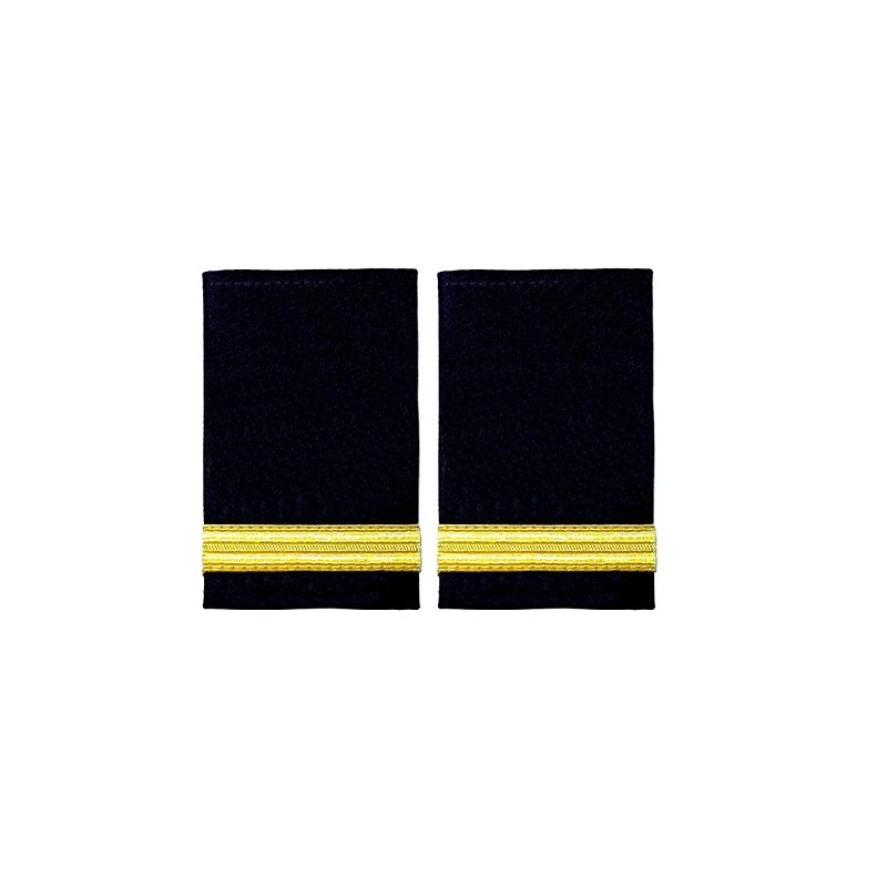 HEUK One Bar Black Pilot Airline or Merchant Marine Epaulette,