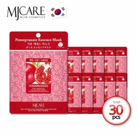MJ Care Essence Mask Pack Pomegranate 30 sheets x 23g 1 pack per day (WC11B12) / 엠제이케어 에센스 마스크팩 석류 30매 x 23g 1일1팩 (WC11B12)