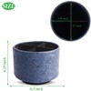 Mtzmy Round Leather Art Supply Organizer,Remote Control Holder,360 Degree Spinning,Multi-Functional