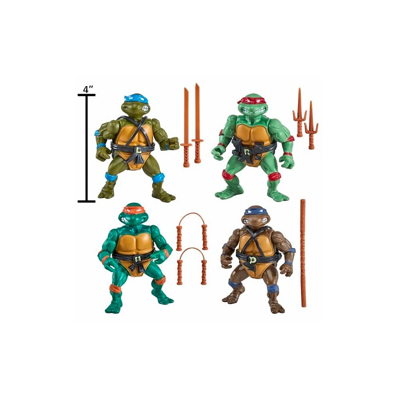 Teenage Mutant Ninja Turtle: 1987 Original Series Figure 4-Pack