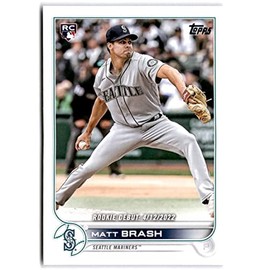 2022 Topps Update #US274 Matt Brash RC Rookie Debut Seattle Mariners Baseball Trading Card