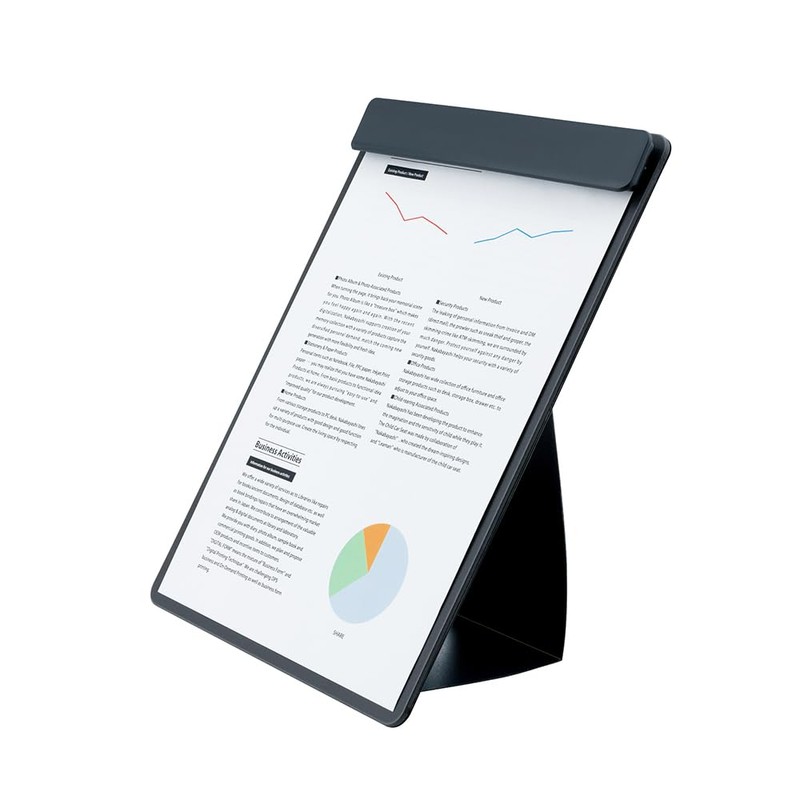 Nakabayashi QB-TTCA4-D Stand Clipboard, A4/E Type, Full Black