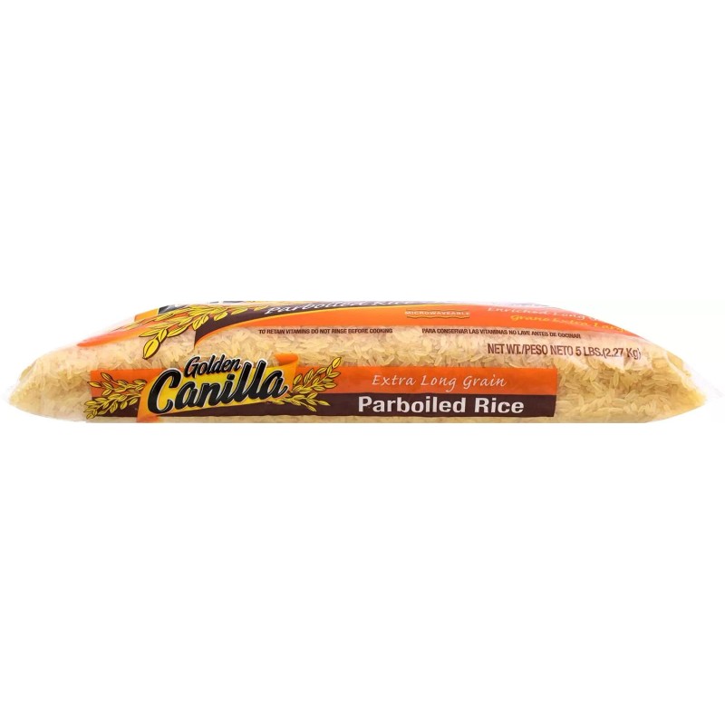 GOYA PARBOILED RICE GOLDEN CANILLA LONG GRAIN, 5 POUND