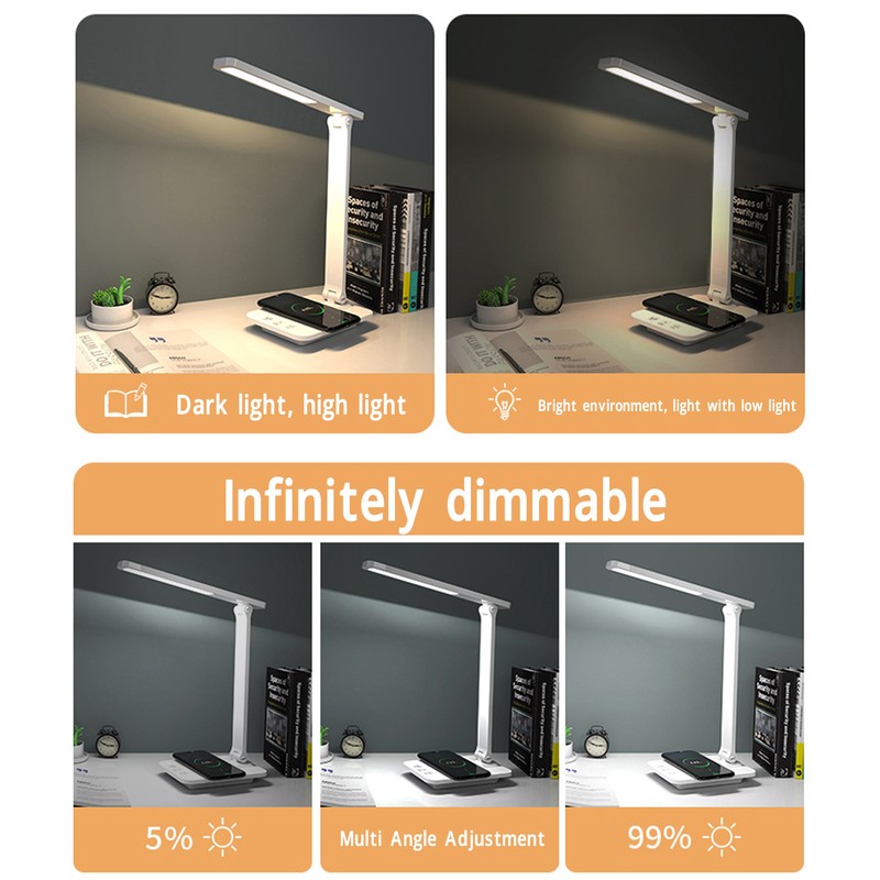 LED Desk Lamp Eye Protection 3 Lighting Modes Multi Angle