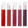 Pack x5 Labiales Liquidos Matte Maybelline De Larga Duración Superstay