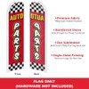 Auto Parts Red & Yellow Swooper Advertising Flag - Perfect