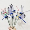 Attuslla 50 PCS 3D Dragonfly Garden Decor Dragonfly Stakes with